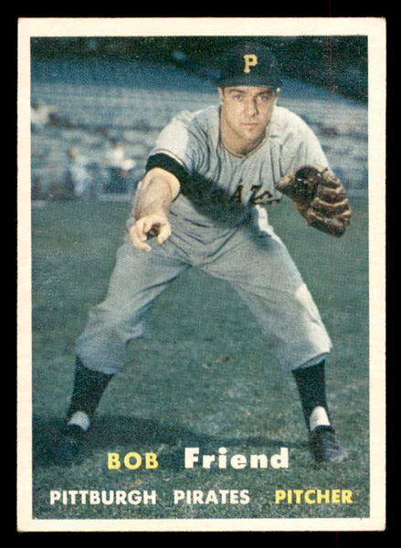 1957 Topps Baseball #150 Bob Friend Pirates EX-MT 552612