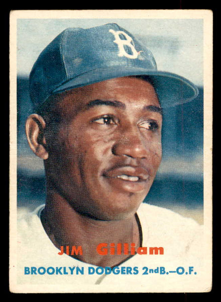 1957 Topps Baseball #115 Jim Gilliam Dodgers VG-EX 552615