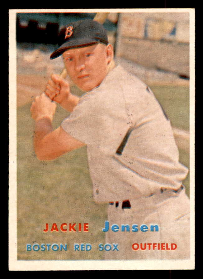 1957 Topps Baseball #220 Jackie Jensen Red Sox EX-MT 552618