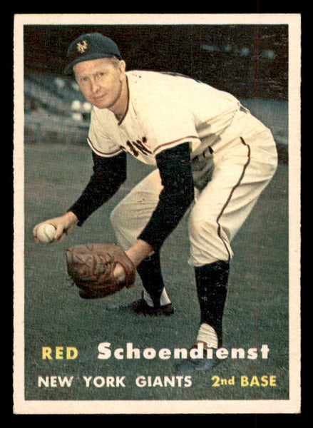 1957 Topps Baseball #154 Red Schoendienst Giants EX-MT 552623