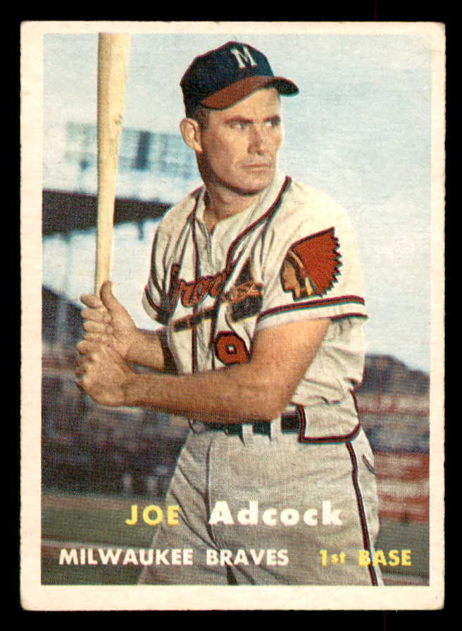 1957 Topps Baseball #117 Joe Adcock Braves VG-EX 552625