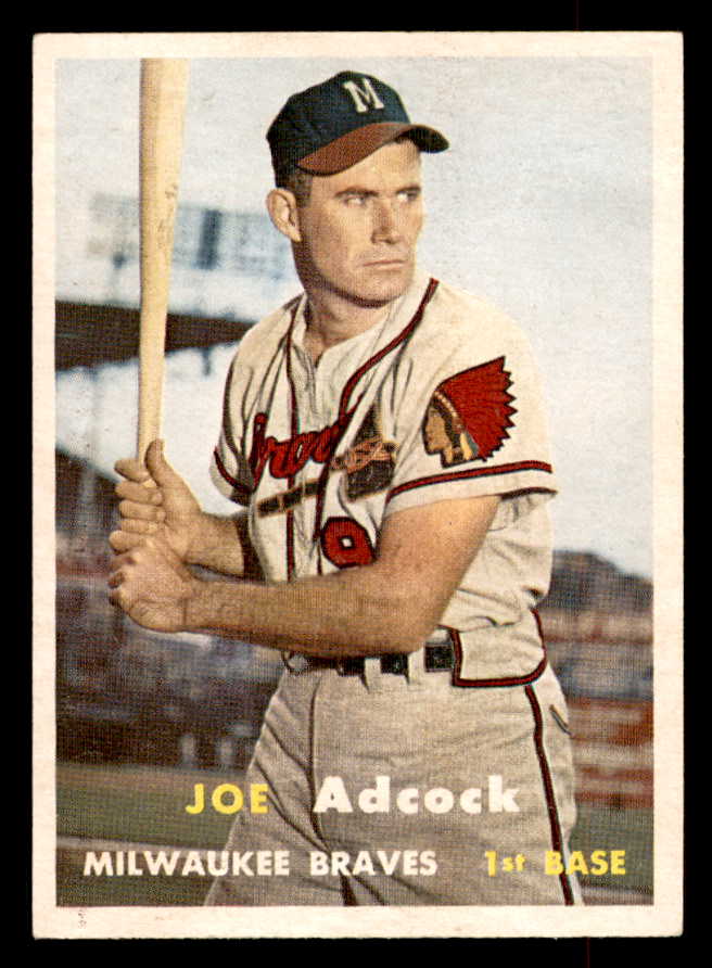 1957 Topps Baseball #117 Joe Adcock Braves EX-MT 552626