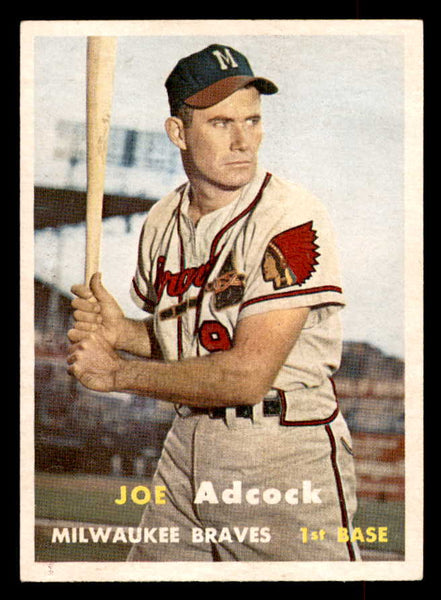 1957 Topps Baseball #117 Joe Adcock Braves EX-MT 552626