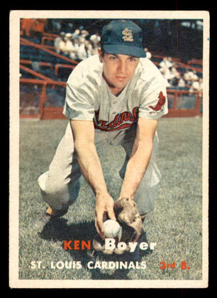 1957 Topps Baseball #122 Ken Boyer Cardinals EX 552630