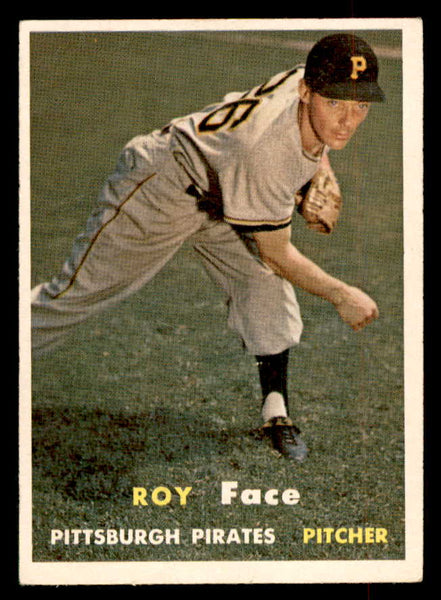 1957 Topps Baseball #166 Roy Face Pirates VG-EX 552634