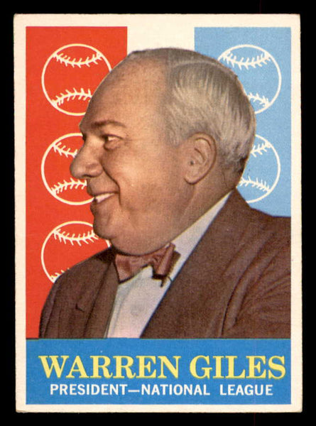 1959 Topps Baseball #200 Warren Giles President EX 552661