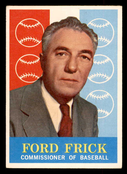 1959 Topps Baseball #001 Ford Frick Commissioner EX+/EX-MT 552664