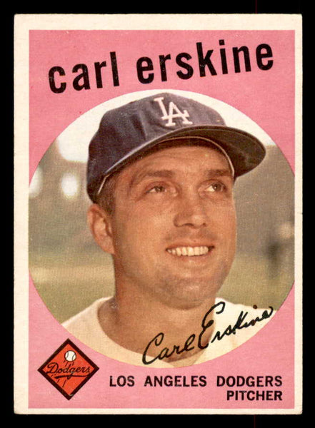 1959 Topps Baseball #217 Carl Erskine Dodgers VG-EX 552666