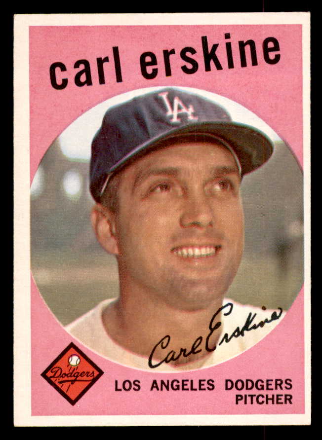 1959 Topps Baseball #217 Carl Erskine Dodgers EX-MT 552668
