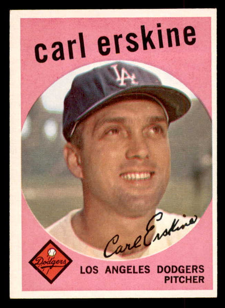 1959 Topps Baseball #217 Carl Erskine Dodgers EX-MT 552668