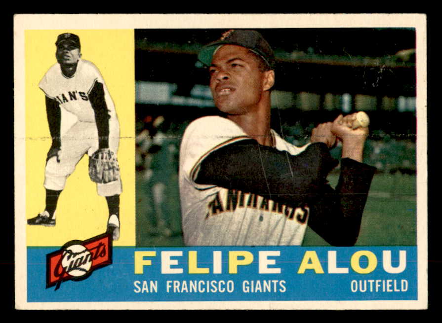 1960 Topps Baseball #287 Felipe Alou Giants EX-MT 552672