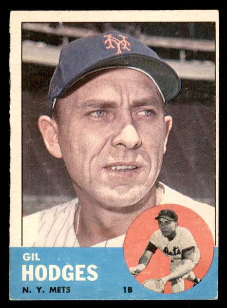 1963 Topps Baseball #245 Gil Hodges Mets EX+/EX-MT 552686