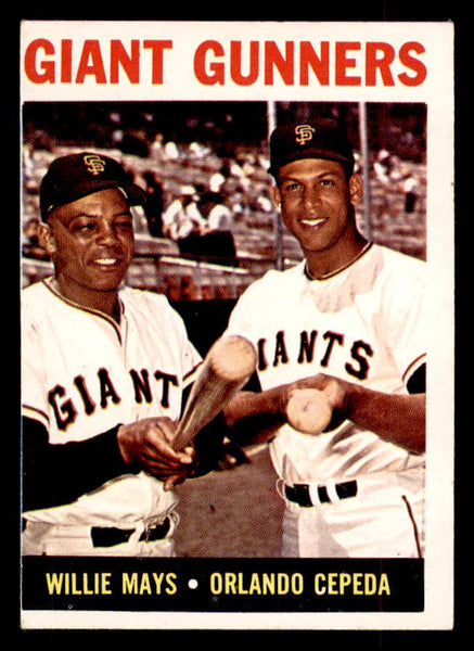1964 Topps Baseball #306 Willie Mays Orlando Cepeda VG-EX 552713