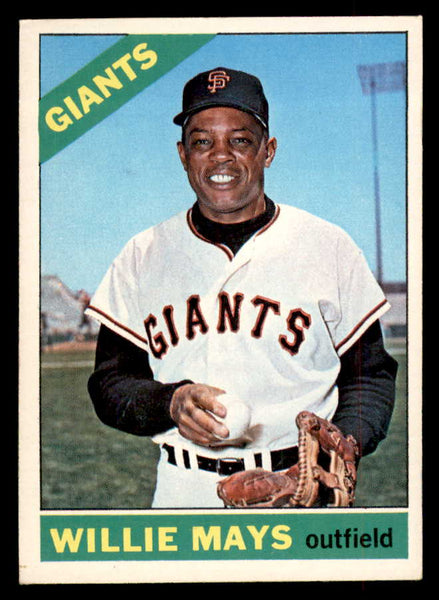 1966 Topps Baseball #001 Willie Mays Giants EX-MT 552717