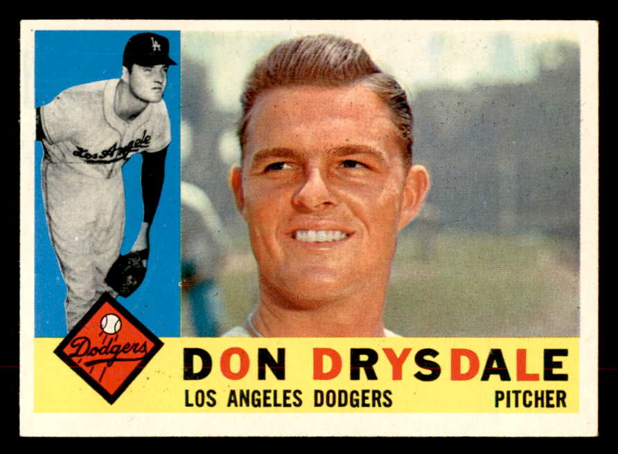 1960 Topps Baseball #475 Don Drysdale Dodgers NR-MT 552827