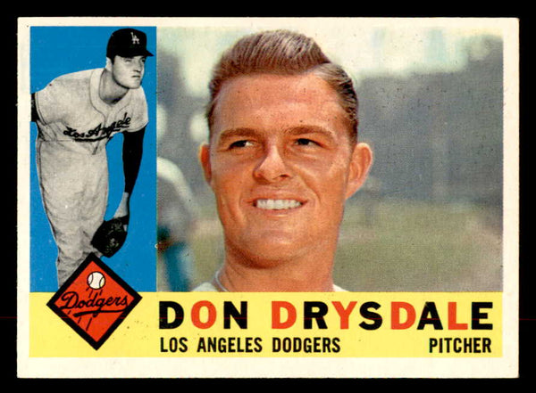 1960 Topps Baseball #475 Don Drysdale Dodgers NR-MT 552827
