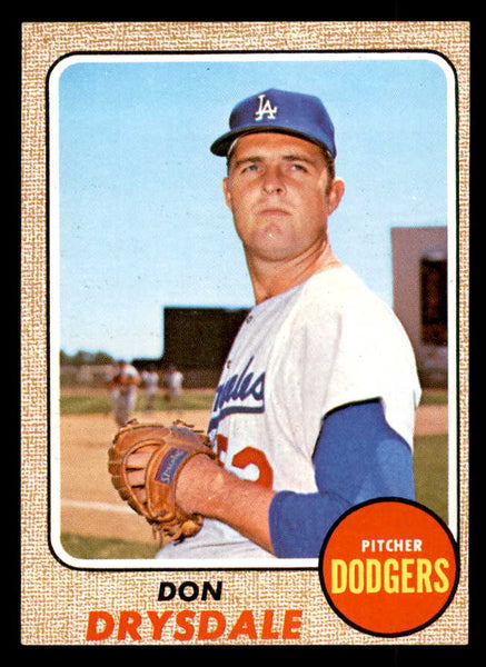 1968 Topps Baseball #145 Don Drysdale Dodgers NR-MT 552838