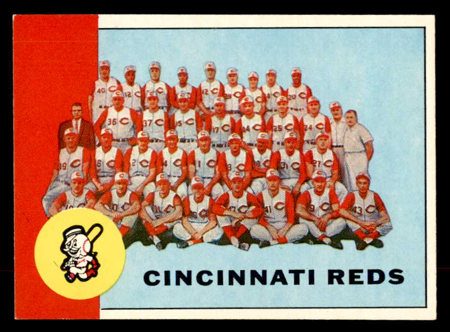 1963 Topps Baseball #063 Cincinnati Reds Team EX-MT 552855