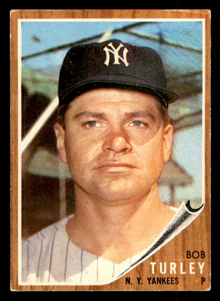 1962 Topps Baseball #589 Bob Turley Yankees EX 552899