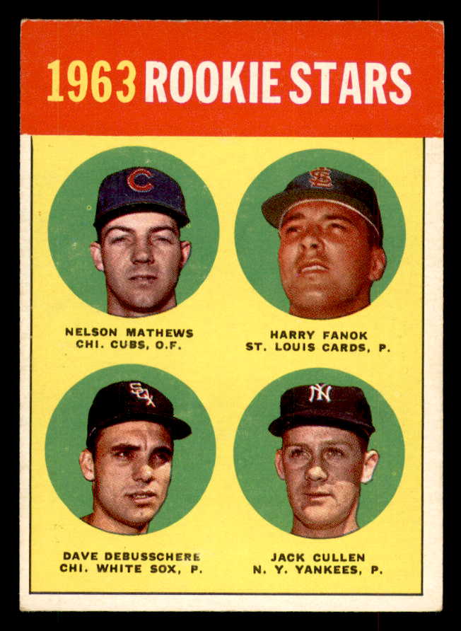 1963 Topps Baseball #054 Dave DeBusschere White Sox VG-EX 552928