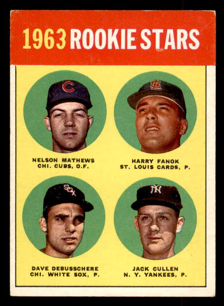 1963 Topps Baseball #054 Dave DeBusschere White Sox EX 552929