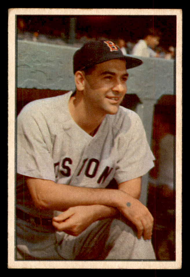 1953 Bowman Color Baseball #057 Lou Boudreau Red Sox EX+/EX-MT 552976