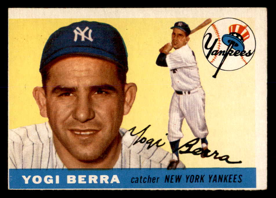 1955 Topps Baseball #198 Yogi Berra Yankees EX+/EX-MT 552987