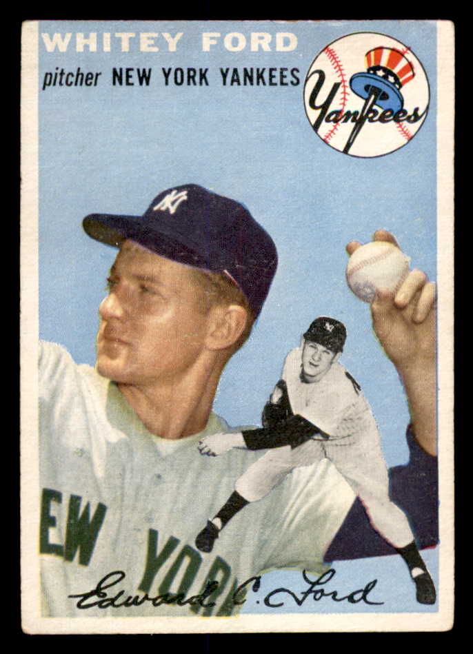 1954 Topps Baseball #037 Whitey Ford Yankees EX+/EX-MT 553012