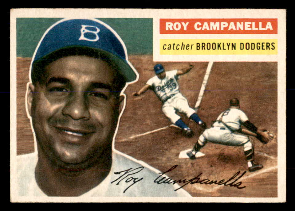 1956 Topps Baseball #101 Roy Campanella Dodgers EX-MT Gray 553017