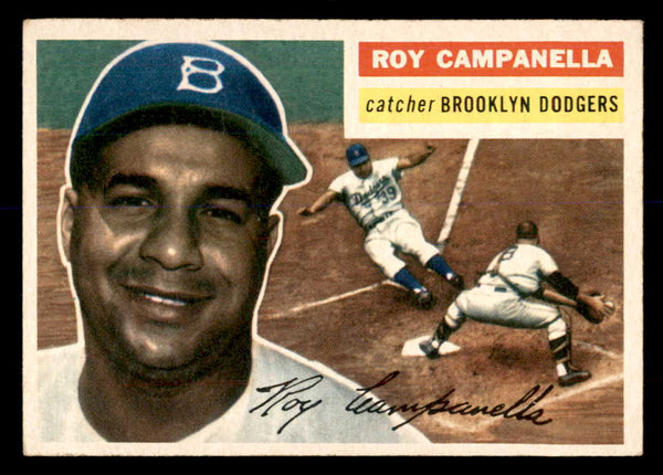 1956 Topps Baseball #101 Roy Campanella Dodgers EX-MT Gray 553017
