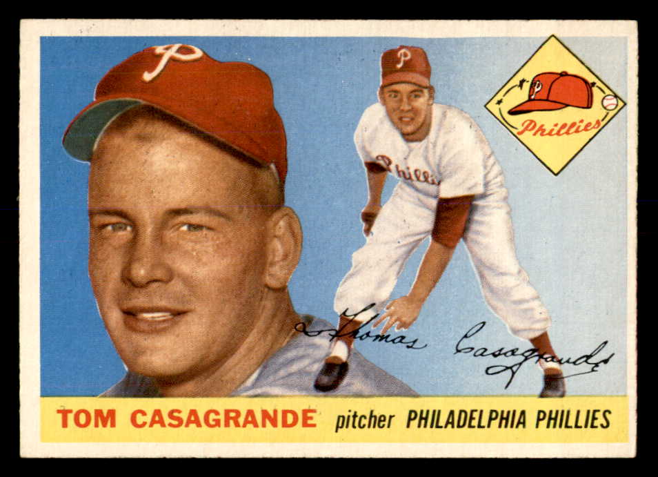 1955 Topps Baseball #167 Tom Casagrande Phillies EX 553034