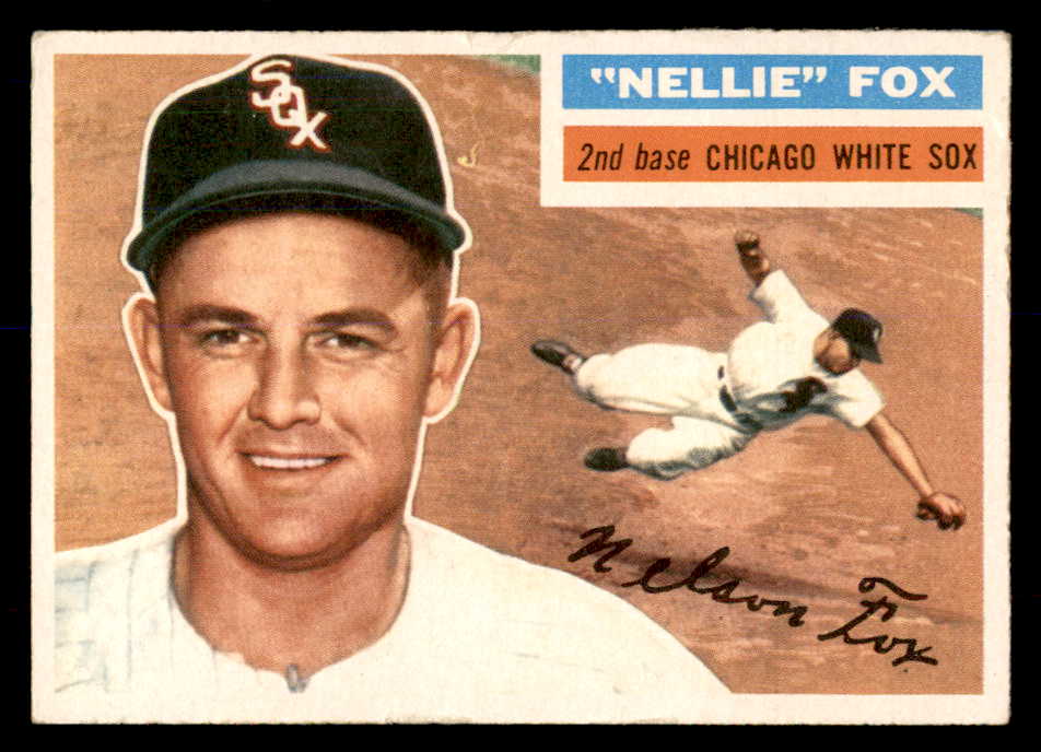 1956 Topps Baseball #118 Nellie Fox White Sox VG-EX Gray 553036