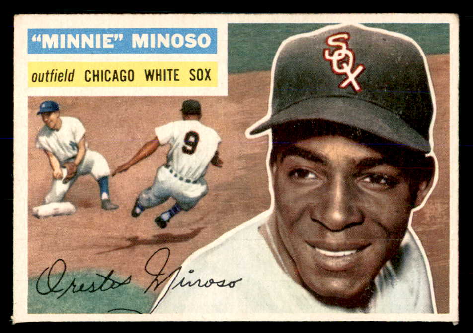 1956 Topps Baseball #125 Minnie Minoso White Sox EX+/EX-MT Gray 553057