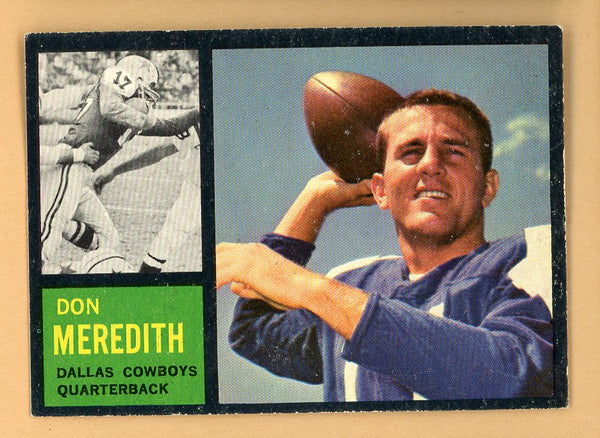 1962 Topps Football #039 Don Meredith Cowboys EX-MT 553075