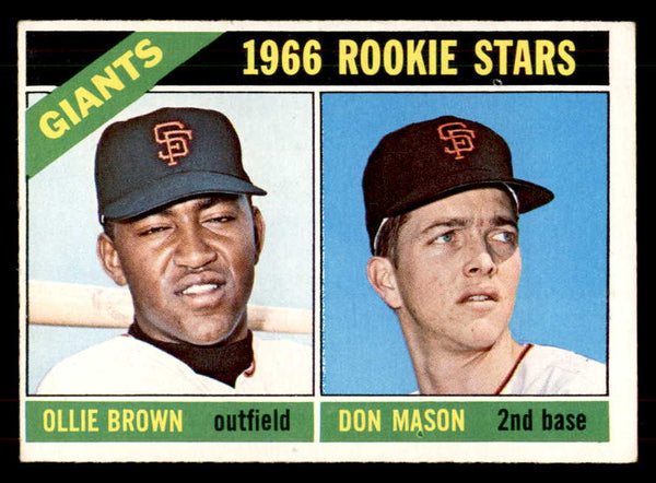 1966 Topps Baseball #524 Ollie Brown Giants EX 553080