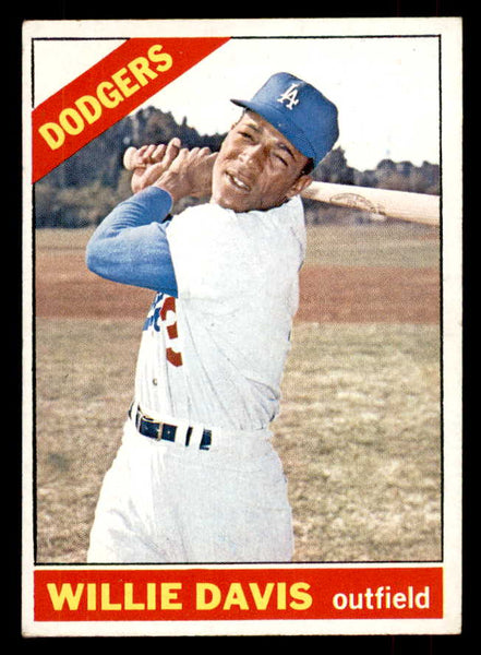 1966 Topps Baseball #535 Willie Davis Dodgers EX 553097