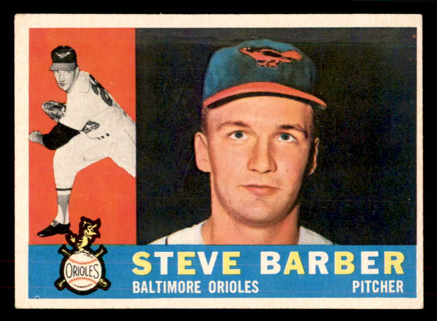 1960 Topps Baseball #514 Steve Barber Orioles EX-MT 553208