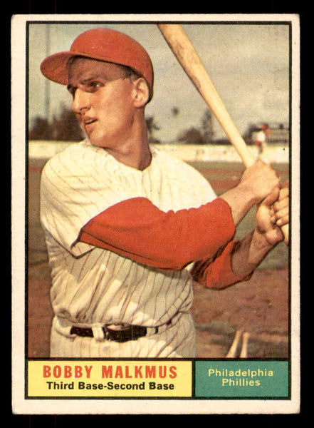 1961 Topps Baseball #530 Bobby Malkmus Phillies VG-EX 553279