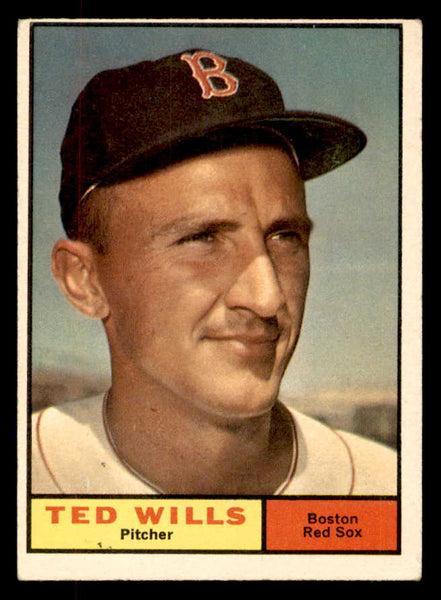 1961 Topps Baseball #548 Ted Wills Red Sox EX 553304