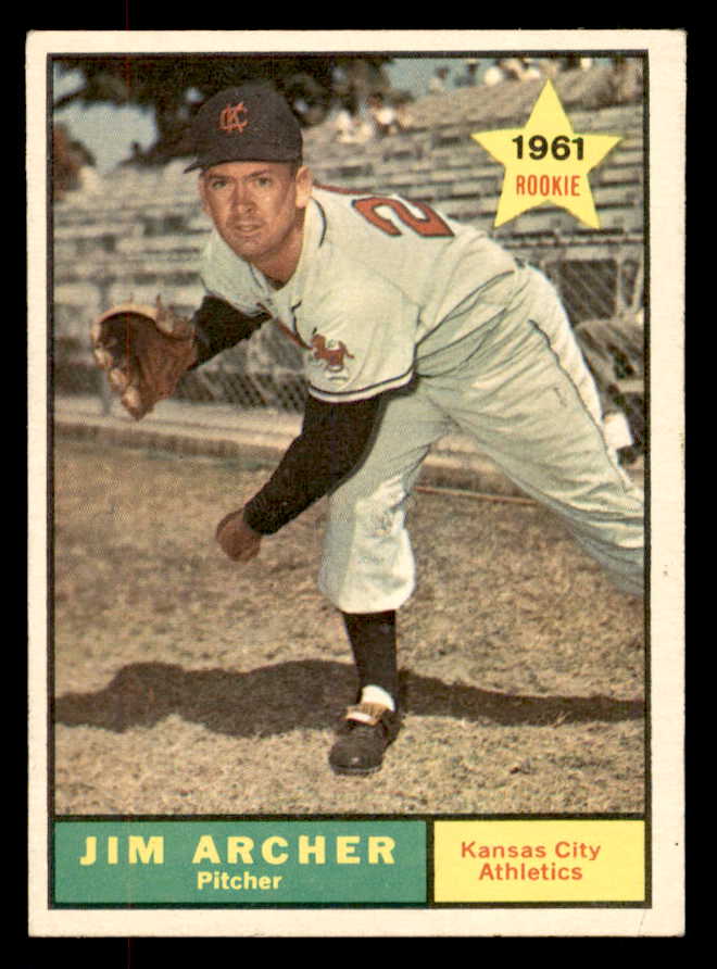 1961 Topps Baseball #552 Jim Archer A's EX+/EX-MT 553312