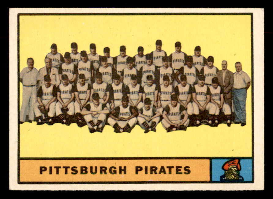 1961 Topps Baseball #554 Pittsburgh Pirates Team EX-MT 553315