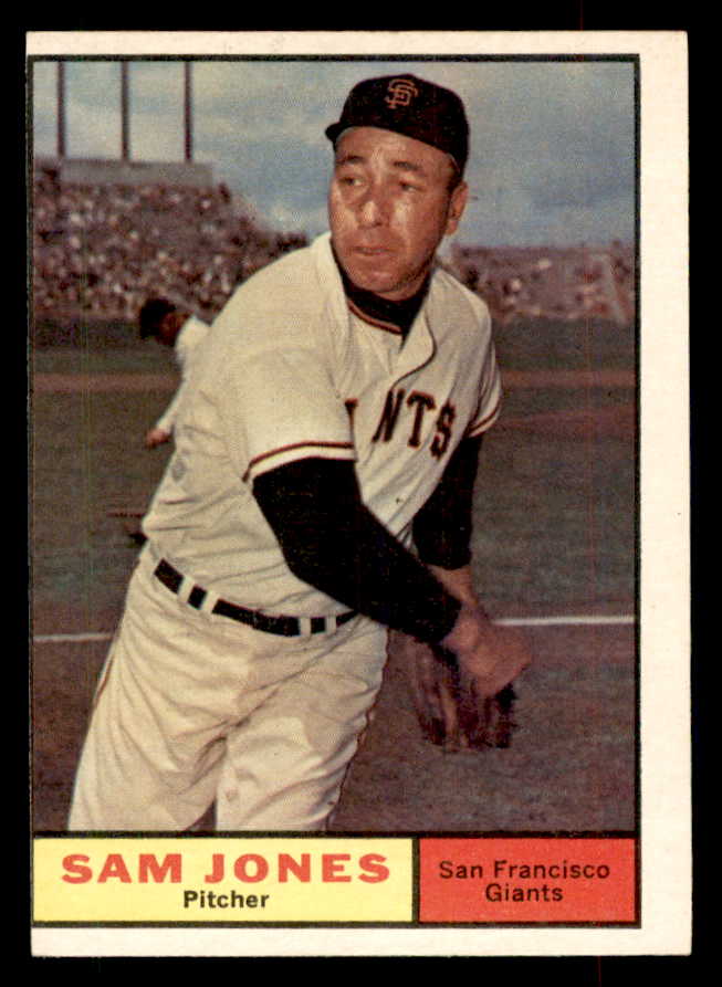 1961 Topps Baseball #555 Sam Jones Giants VG 553317