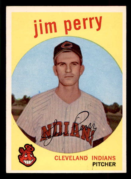 1959 Topps Baseball #542 Jim Perry Indians EX-MT 553382