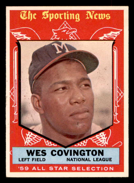 1959 Topps Baseball #565 Wes Covington A.S. Braves EX-MT 553398