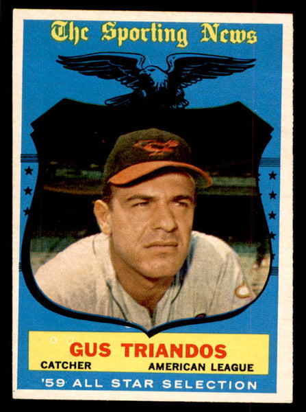 1959 Topps Baseball #568 Gus Triandos A.S. Orioles EX 553401