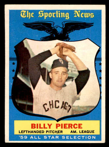 1959 Topps Baseball #572 Billy Pierce A.S. White Sox EX 553405