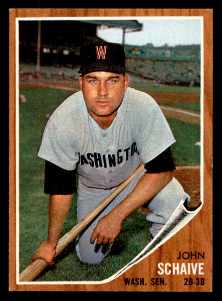 1962 Topps Baseball #529 John Schaive Senators NR-MT 553415