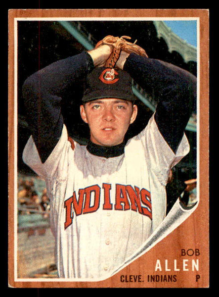 1962 Topps Baseball #543 Bob Allen Indians EX+/EX-MT 553436