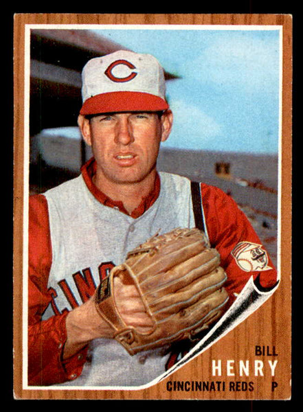 1962 Topps Baseball #562 Bill Henry Reds EX-MT 553470