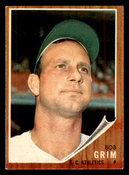 1962 Topps Baseball #564 Bob Grim A's EX 553475
